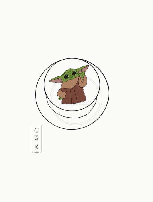 Baby Yoda Cake - Grogu