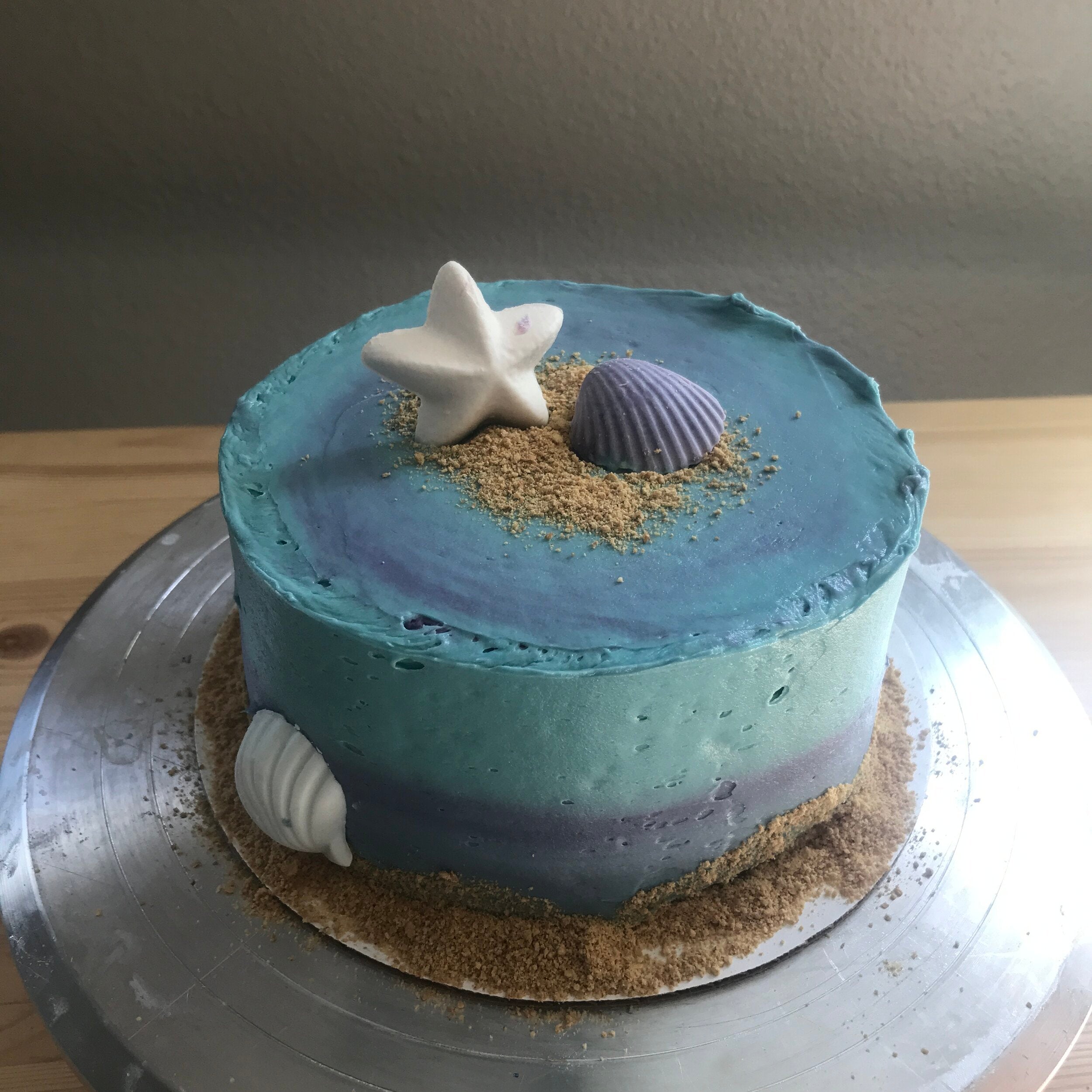Beach Birthday Cake - A Decorating Tutorial | Decorated Treats